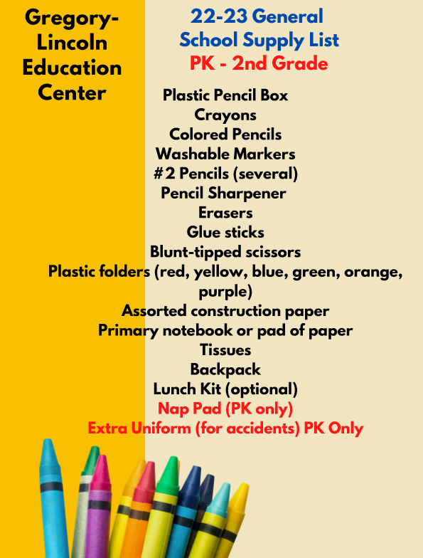 PK2 School Supply